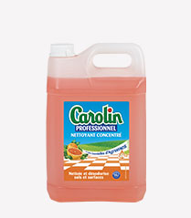 Solipro Carolin Professionnel Nettoyant Concentre Agrumes 5L thb